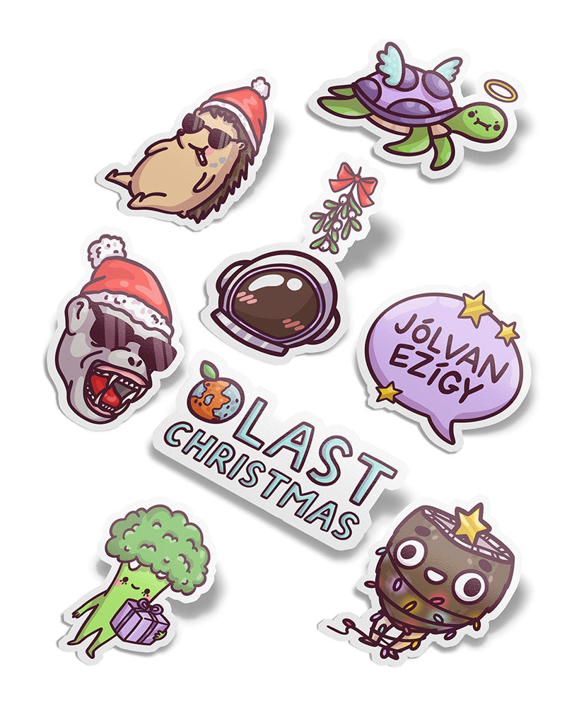 Karácsonyi matricacsomag (8 db)